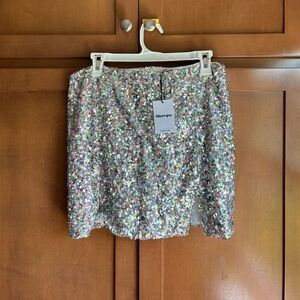Showpo Sequin Skirt Size 8 New With Tags